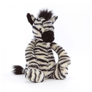 Pluszaki Jellycat Bashful Zebra,31cm x 12cm x 9cm Białe | Polska YFHG-09316