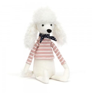 Pluszaki Jellycat Beatnik Buddy Poodle,11.8in x 2.8in x 2in Białe | Polska MJIQ-47593