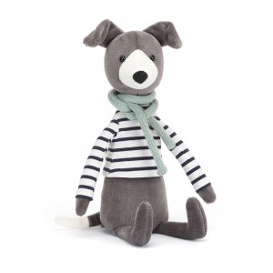 Pluszaki Jellycat Beatnik Buddy Whippet,11.8in x 2.8in x 2in Szare | Polska VNTF-69457