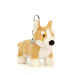 Pluszaki Jellycat Betty Corgi,12cm x 5cm x 10cm Żółte | Polska BUJD-86025