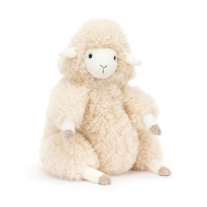Pluszaki Jellycat Bibbly Bobbly Sheep,36cm x 22cm x 20cm Białe | Polska UNOV-61428