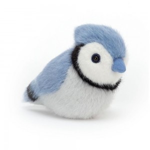 Pluszaki Jellycat Birdling Jay,10cm x 7cm x 9cm Niebieskie | Polska GKTC-07896