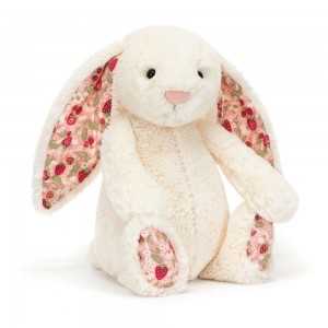 Pluszaki Jellycat Blossom Cream Króliczek 'Berry',31cm x 12cm x 9cm Białe | Polska EKDH-56031