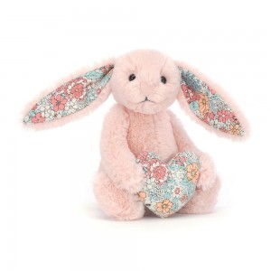 Pluszaki Jellycat Blossom Heart Króliczek,15cm x 8cm x 6cm Różowe | Polska ZPQM-93612
