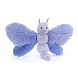 Pluszaki Jellycat Bluebell Butterfly,23cm x 32cm x 6cm Niebieskie | Polska RUEX-53860