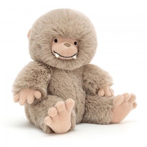 Pluszaki Jellycat Bo Bigfoot,28cm x 18cm x 12cm Beżowe | Polska RSAT-95678