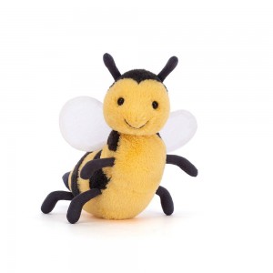 Pluszaki Jellycat Brynlee Bee,13cm x 6cm x 15cm Żółte | Polska HZPA-15629