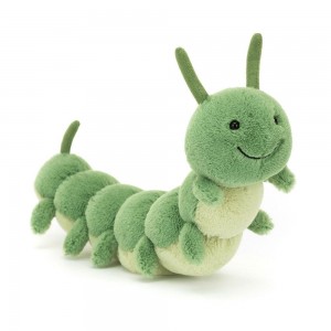 Pluszaki Jellycat Carys Jelonekerpillar,13cm x 5cm x 24cm Zielone | Polska UQER-13897