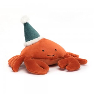 Pluszaki Jellycat Celebration Crustacean Crab,10cm x 16cm x 12cm Pomarańczowe | Polska TFOA-09825