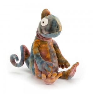 Pluszaki Jellycat Colin Chameleon,29cm x 10cm x 14cm Brązowe | Polska PNUR-72684