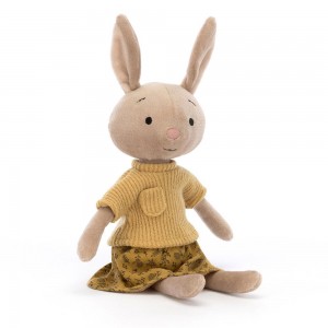 Pluszaki Jellycat Coquette Cutie Króliczek,24cm x 6cm x 4cm Beżowe | Polska HEWR-95176