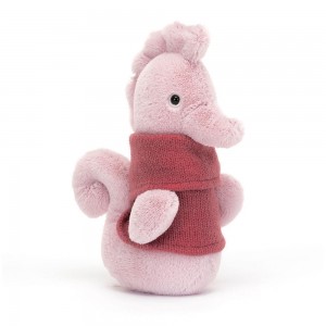 Pluszaki Jellycat Cozy Crew Seahorse,17cm x 6cm x 9cm Różowe | Polska PICQ-73219