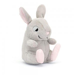 Pluszaki Jellycat Cuddlebud Bernard Króliczek,16cm x 10cm x 8cm Szare | Polska YHVD-92437