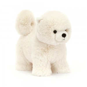 Pluszaki Jellycat Daphne Pomeranian,9.4in x 5.1in x 7.9in Białe | Polska ARYN-91407