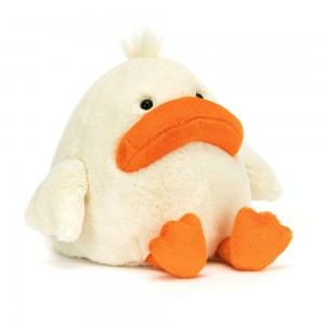 Pluszaki Jellycat Delia Duck,23cm x 14cm x 16cm Białe | Polska EIHV-86514