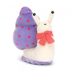 Pluszaki Jellycat Escarfgot,15cm x 8cm x 12cm Fioletowe | Polska YXLT-04571