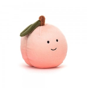 Pluszaki Jellycat Fabulous Fruit Peach,9cm x 8cm x 8cm Różowe | Polska SNRU-37651