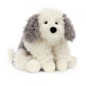 Pluszaki Jellycat Floofie SheepPiesek,6.3in x 7.9in x 18.5in Białe | Polska AHFD-64897