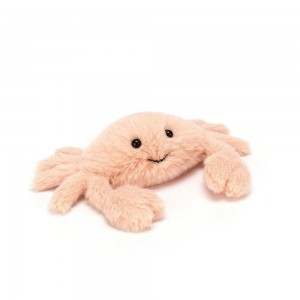 Pluszaki Jellycat Fluffy Crab,4cm x 9cm x 5cm Pomarańczowe | Polska MSGQ-40158