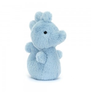 Pluszaki Jellycat Fluffy Seahorse,12cm x 4cm x 6cm Niebieskie | Polska VGSW-64953