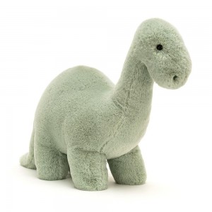 Pluszaki Jellycat Fossilly Brontosaurus,10.2in x 4.7in x 15.4in Zielone | Polska EZBL-76529