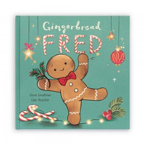Pluszaki Jellycat Gingerbread FBook,25cm x 25cm x 1cm Brązowe | Polska VLND-04796