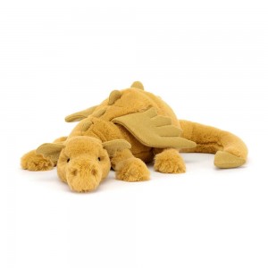 Pluszaki Jellycat Golden Dragon,12cm x 14cm x 50cm Żółte | Polska XIRS-92570