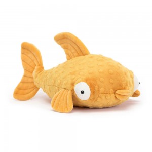 Pluszaki Jellycat Gracie Grouper Fish,10cm x 16cm x 26cm Żółte | Polska KXED-43951