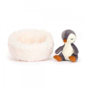 Pluszaki Jellycat Hibernating Penguin,9cm x 13cm x 13cm Czarne | Polska RJED-21869