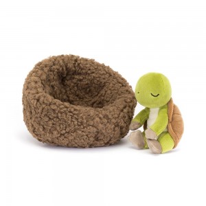 Pluszaki Jellycat Hibernating Tortoise,9cm x 13cm x 13cm Zielone | Polska EZSG-93716