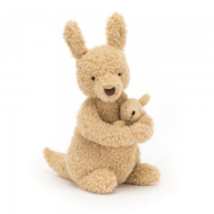 Pluszaki Jellycat Huddles Kangaroo,26cm x 14cm x 12cm Żółte | Polska ZOVF-36042
