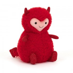Pluszaki Jellycat Hugg McSnugg,22cm x 11cm x 11cm Czerwone | Polska DCNF-37209