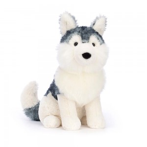 Pluszaki Jellycat Jackson Husky,25cm x 13cm x 16cm Białe | Polska YIBG-49381