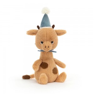 Pluszaki Jellycat Jollipop Giraffe,25cm x 9cm x 8cm Żółte | Polska BAYZ-39186