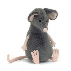 Pluszaki Jellycat Lachlan Sad Rat,27cm x 12cm x 12cm Szare | Polska PILC-05462