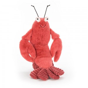 Pluszaki Jellycat Larry Lobster,34cm x 10cm x 12cm Czerwone | Polska QZXW-65487