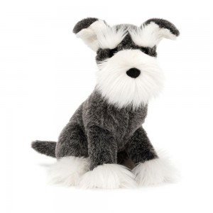 Pluszaki Jellycat Lawrence Schnauzer,26cm x 15cm x 18cm Szare | Polska UORD-42795