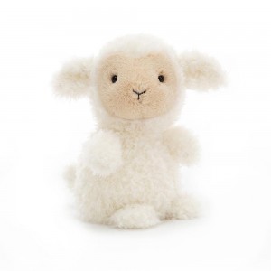 Pluszaki Jellycat Little Lamb,7.1in x 3.9in x 3.1in Białe | Polska TWXQ-97365