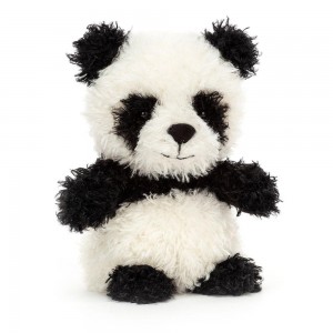 Pluszaki Jellycat Little Panda,18cm x 10cm x 8cm Białe | Polska CBWP-56027