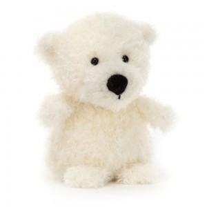 Pluszaki Jellycat Little Polar Miś,18cm x 10cm x 8cm Białe | Polska WEPK-76594