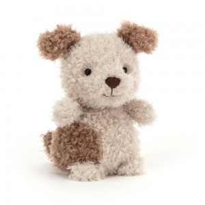 Pluszaki Jellycat Little Pup,18cm x 10cm x 8cm Brązowe | Polska MBYR-02476