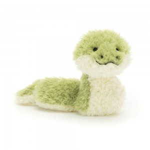 Pluszaki Jellycat Little Snake,16cm x 8cm x 21cm Zielone | Polska LRPD-14307