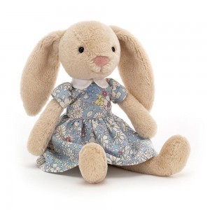 Pluszaki Jellycat Lottie Króliczek Floral,27cm x 7cm x 5cm Beżowe | Polska QWBS-31092