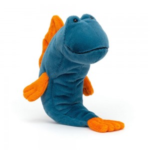 Pluszaki Jellycat Mack Mudskipper,23cm x 9cm x 20cm Niebieskie | Polska VCQA-57240