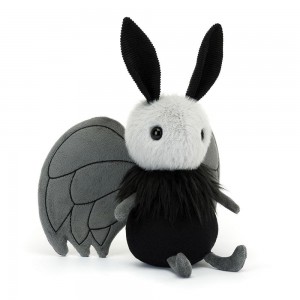 Pluszaki Jellycat Miff Mothman,21cm x 18cm x 8cm Czarne | Polska FPWM-62105