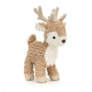 Pluszaki Jellycat Mitzi Reindeer,25cm x 8cm x 13cm Beżowe | Polska YTQK-98543