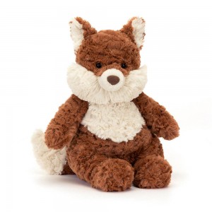 Pluszaki Jellycat Mortimer Fox,26cm x 12cm x 8cm Pomarańczowe | Polska QRLW-46932