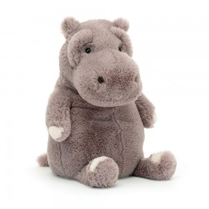 Pluszaki Jellycat Myrtle Hippopotamus,37cm x 16cm x 13cm Szare | Polska RITB-82791