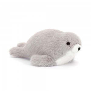 Pluszaki Jellycat Nauticool Seal,6cm x 5cm x 17cm Szare | Polska PLMN-89451