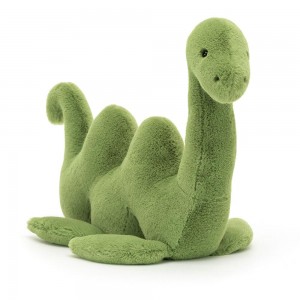 Pluszaki Jellycat Nessie Nessa,23cm x 6cm x 35cm Zielone | Polska VSNP-64120